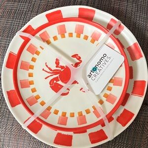 Crab feed dinnerware set NWT